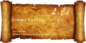 Lungu Csilla névjegykártya